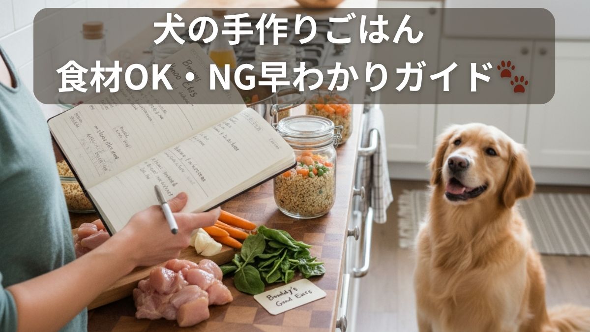 犬の手作りごはん、まず何から始めればいい？OK・NG食材と分量の考え方
