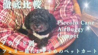 【徹底比較】Piccolo Cane・AirBuggy・Compet|フェリー旅におすすめのペットカート