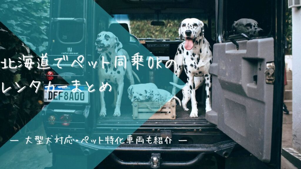 北海道でペット同乗OKのレンタカーまとめ